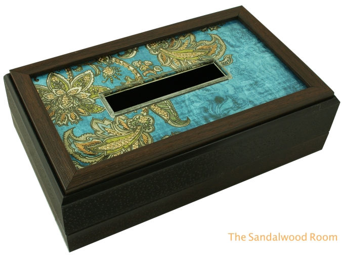 decorative tissue box with zardosi embroidery, the sandalwood room