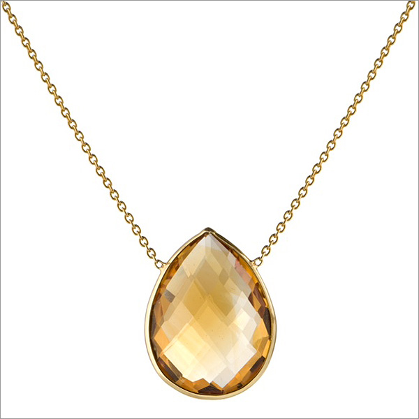 citrine pendant and necklace, the sandalwood room